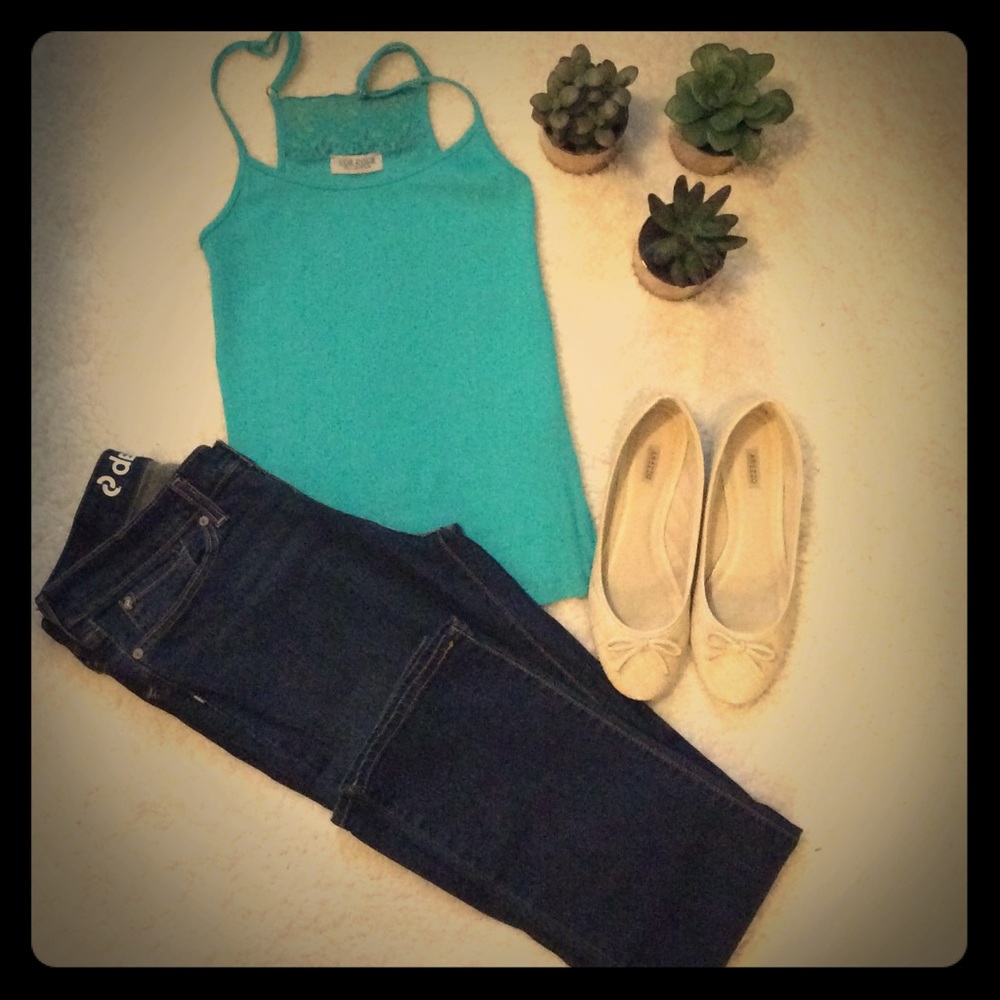 Green sexy cotton camisole - bundle item